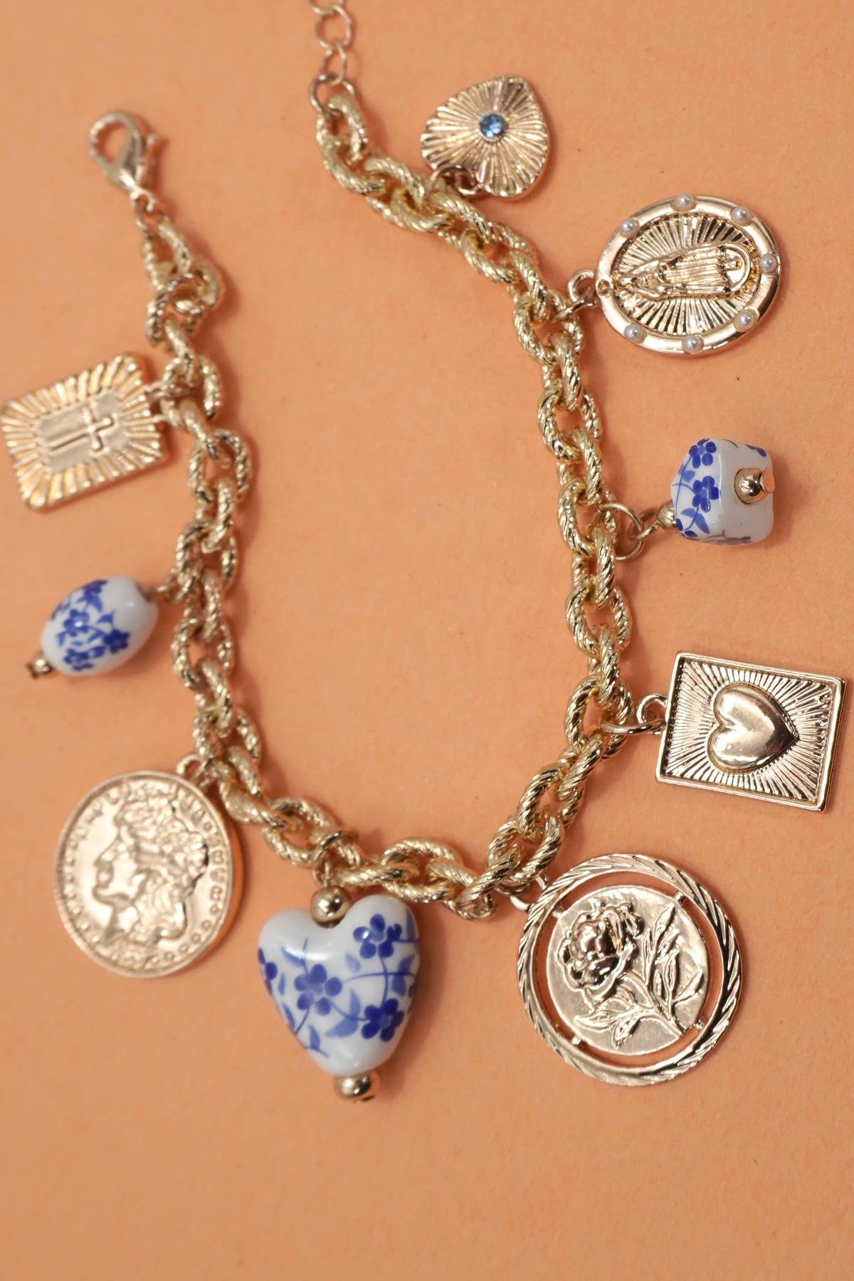 Porcelain Charm Bracelet
