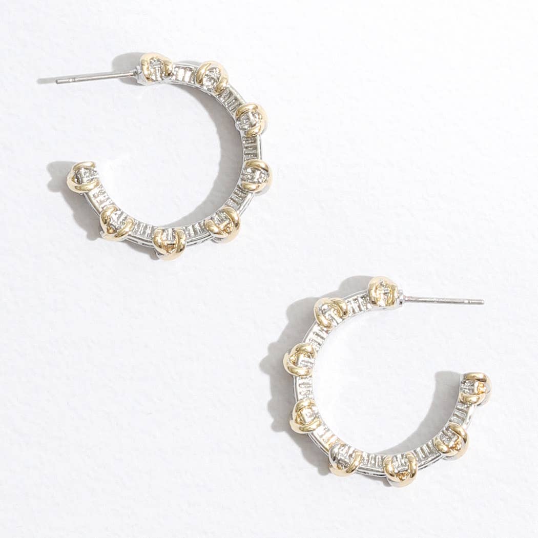 Cross Deco Post Earrings