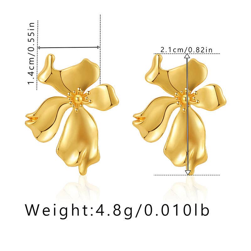 Verna Mini Irregular Stud Earrings