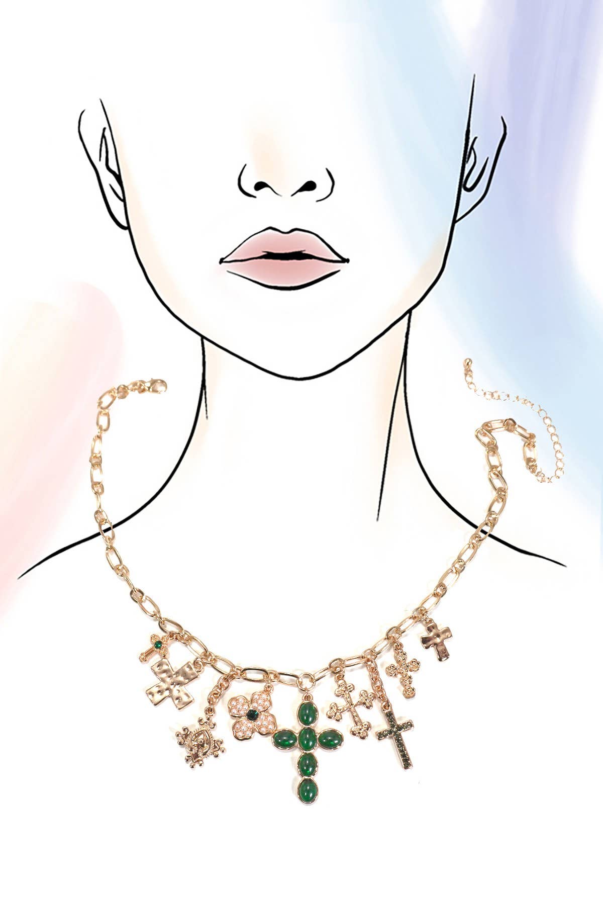 Cross Charm Necklace