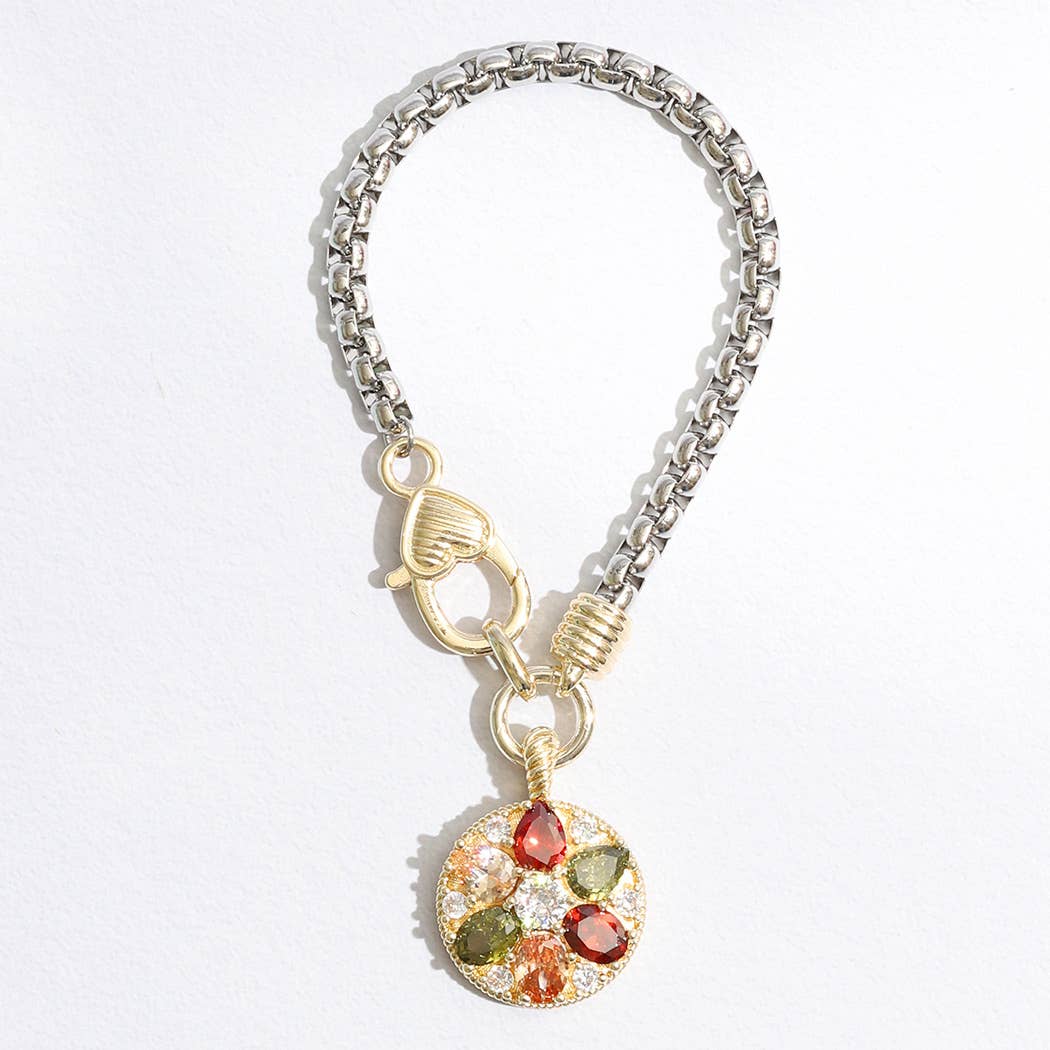 Brijea Flower Charm Bracelet