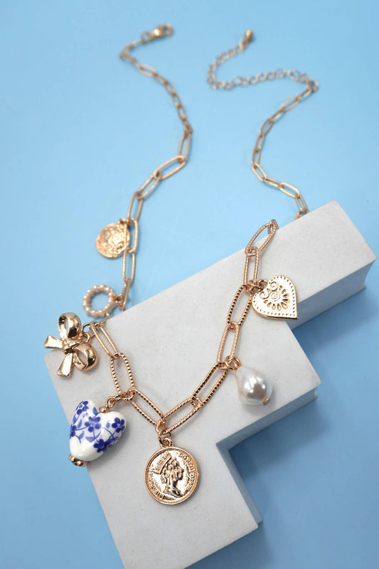 Porcelain Charm Necklace