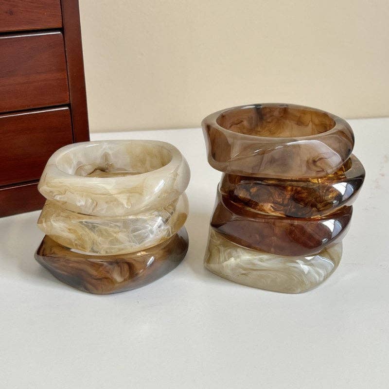 Irregular Acrylic Bangles