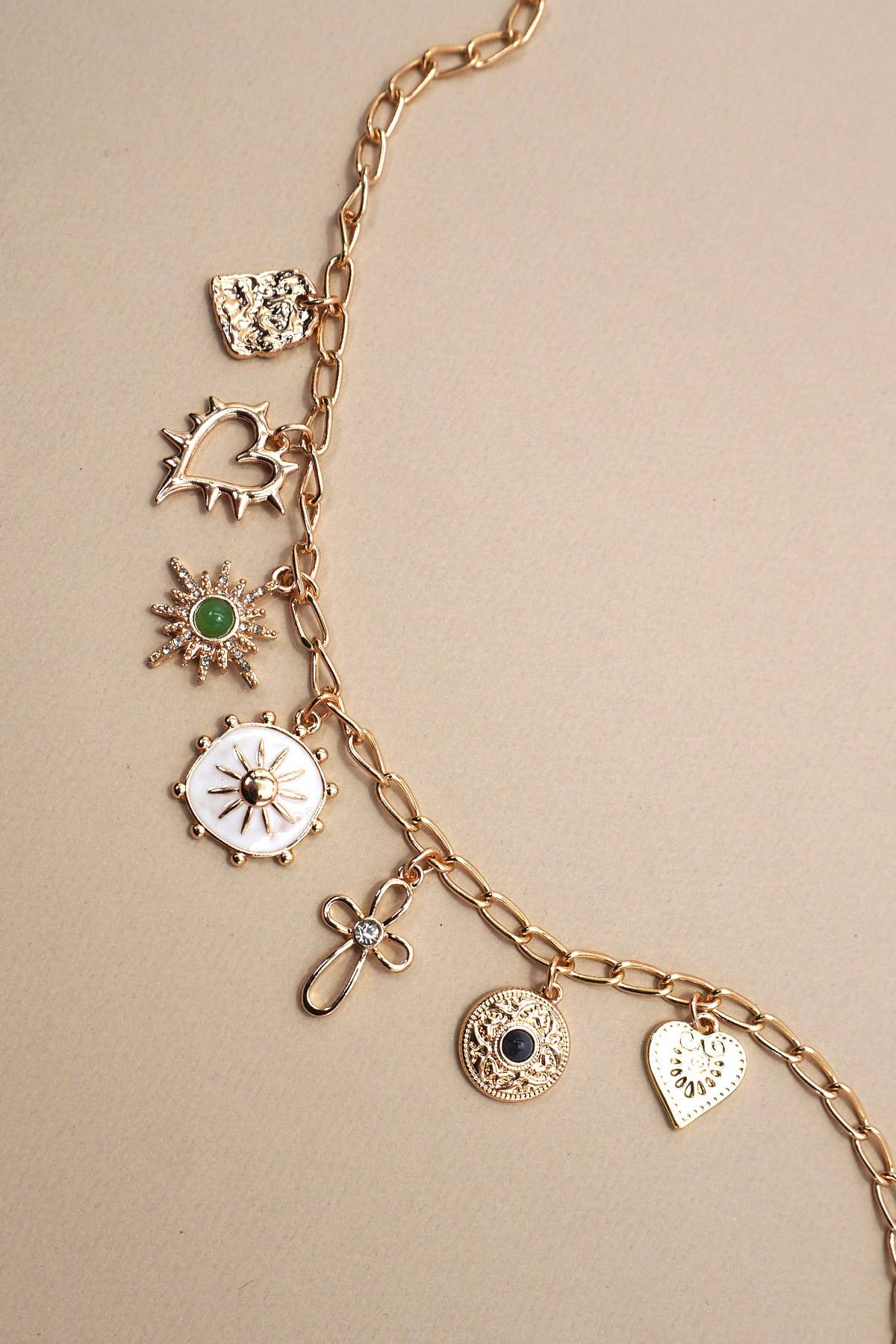 Sunburst Charm Necklace