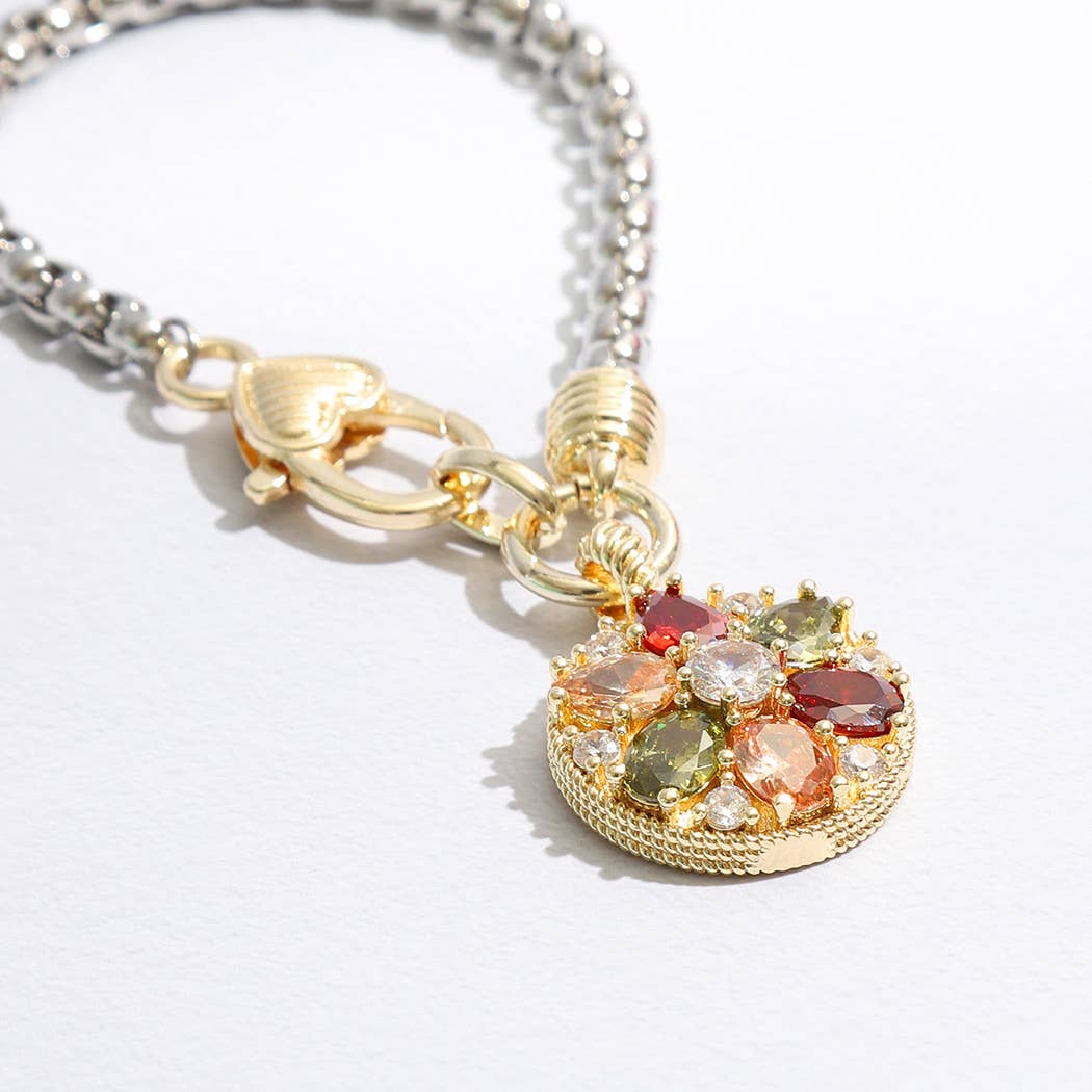 Brijea Flower Charm Bracelet