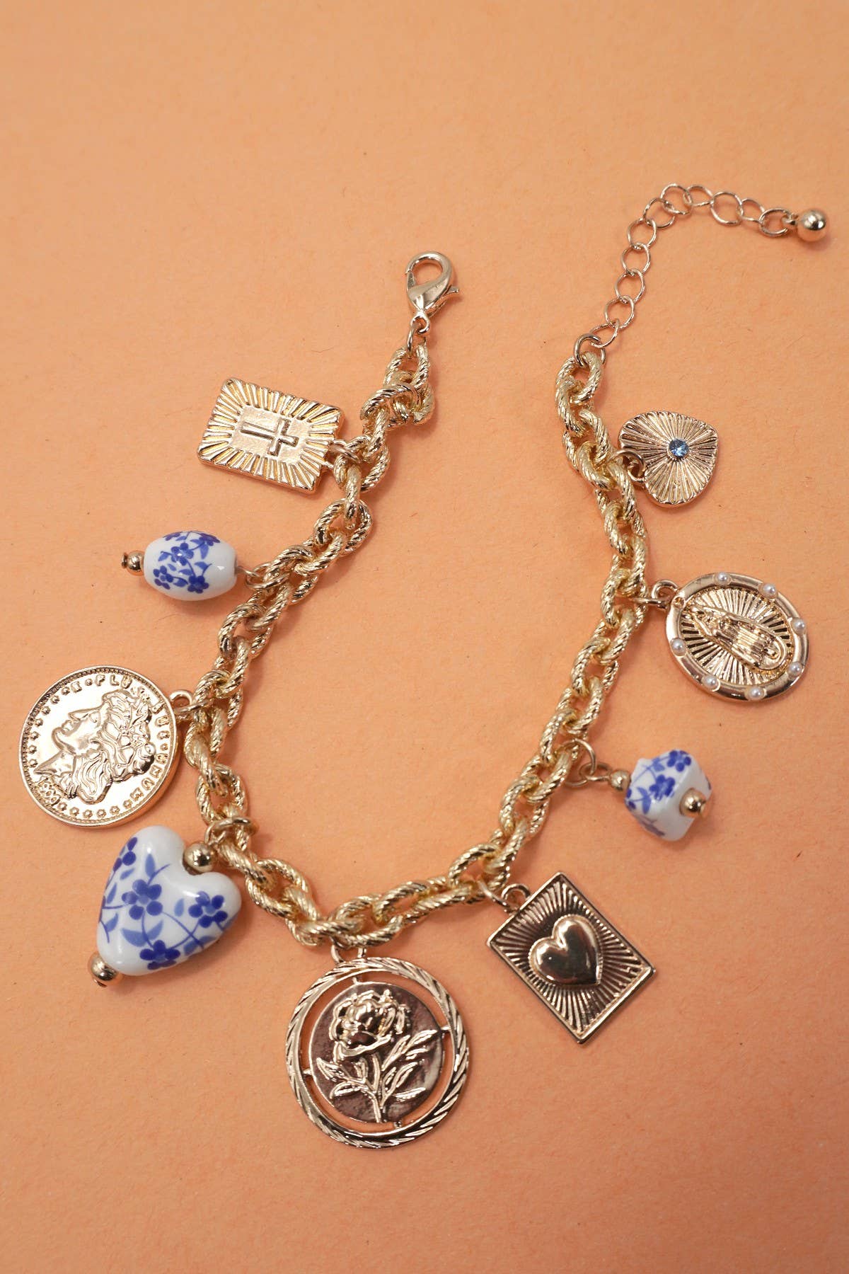 Porcelain Charm Bracelet