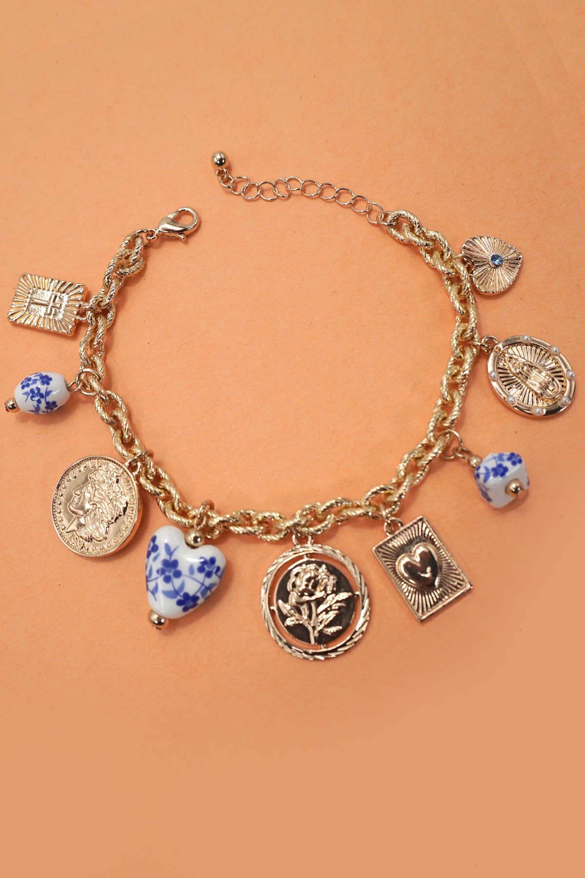 Porcelain Charm Bracelet
